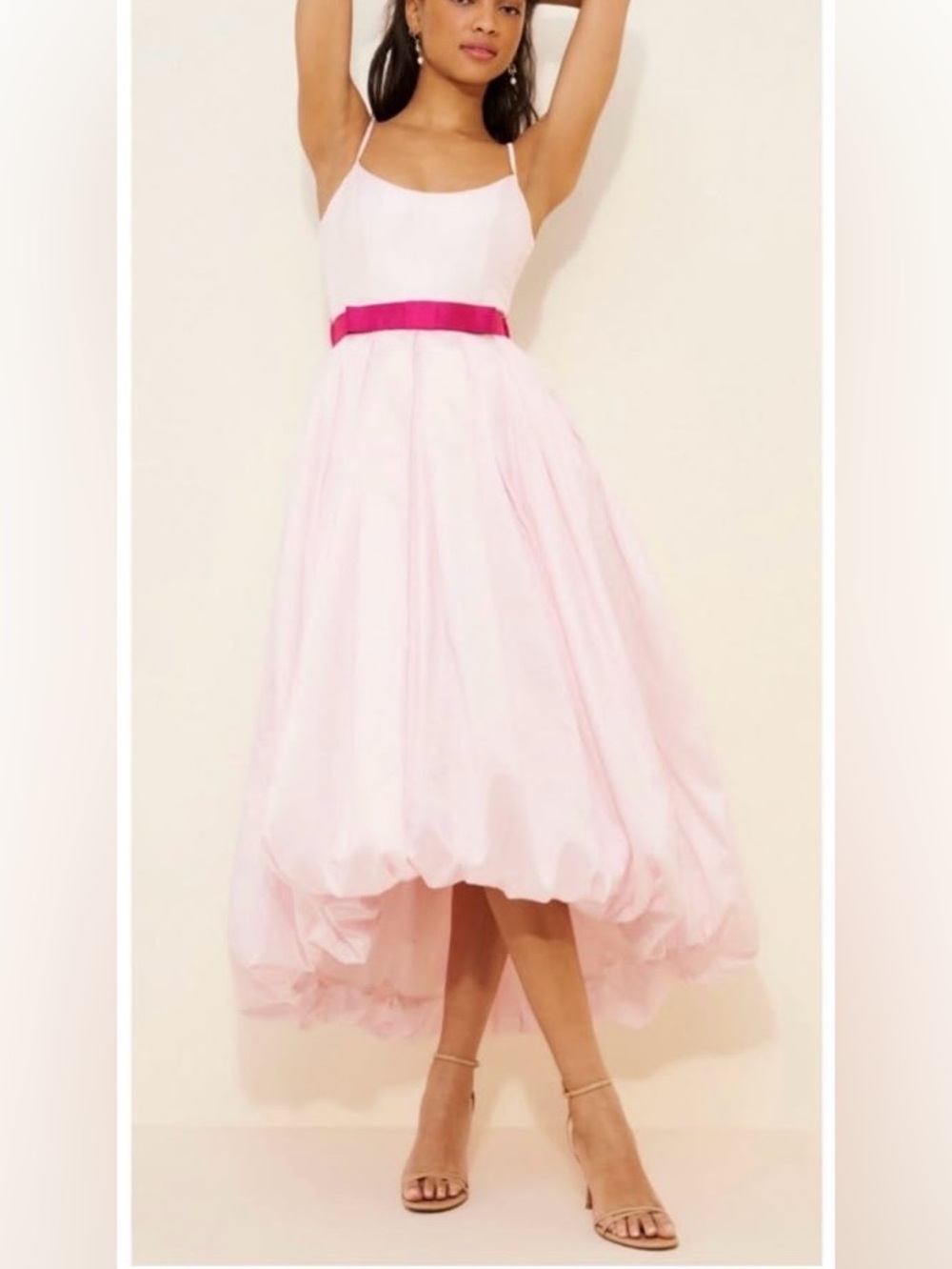 Anthropologie Hutch bubblegum gown